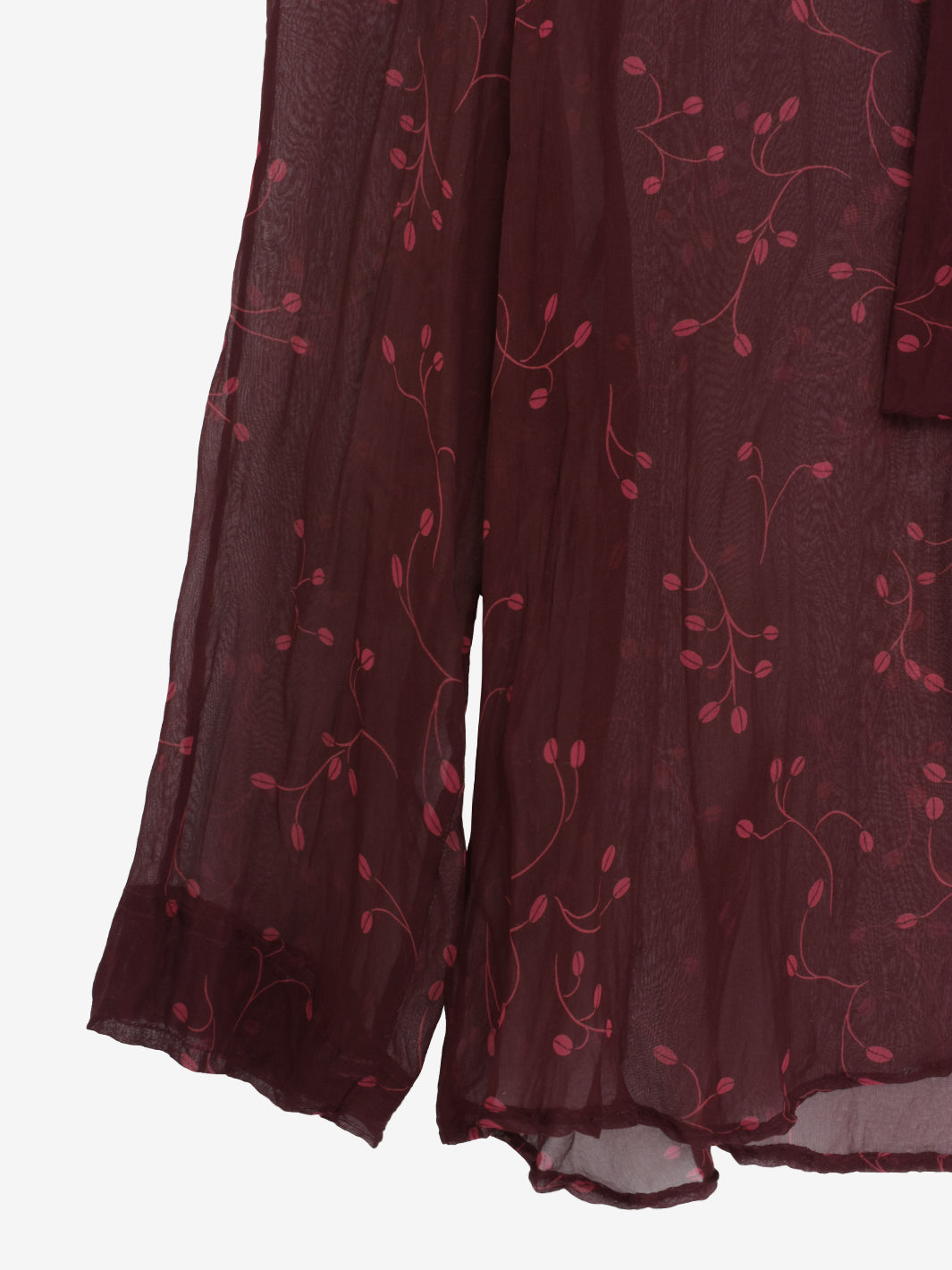 Aspesi Blu Burgundy Transparent Blouse