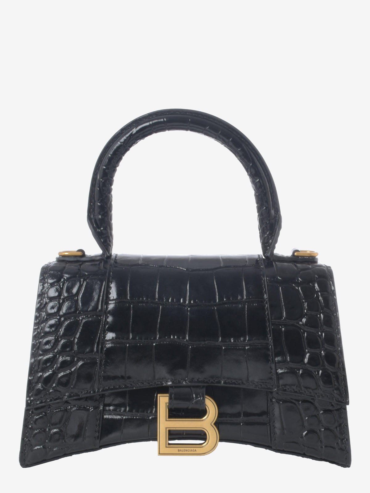 Clessidra Balenciaga in cocco nero