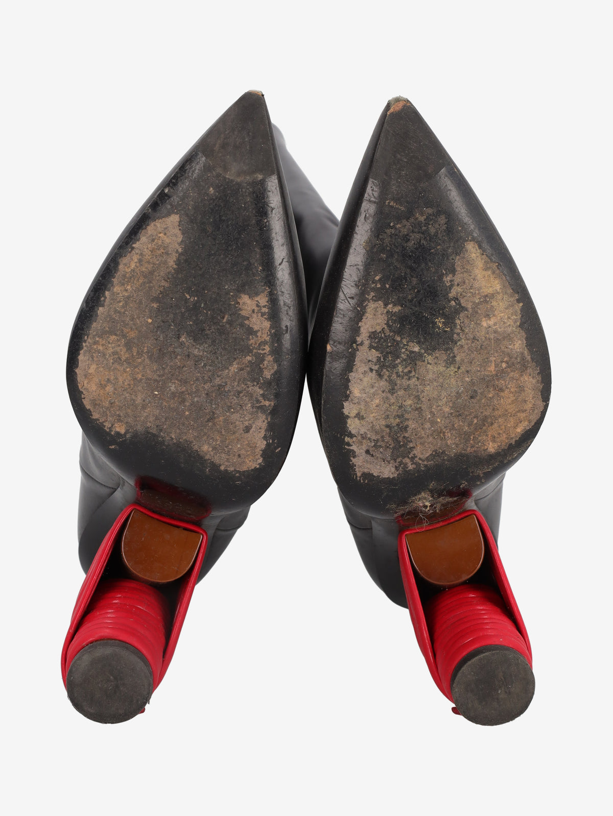 Balenciaga Pointed-Toe Boots with Red Heel Detail W29092026.9  Balenciaga 
