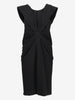 Balenciaga Black Silk Draped Midi Dress W2926.9  Balenciaga 