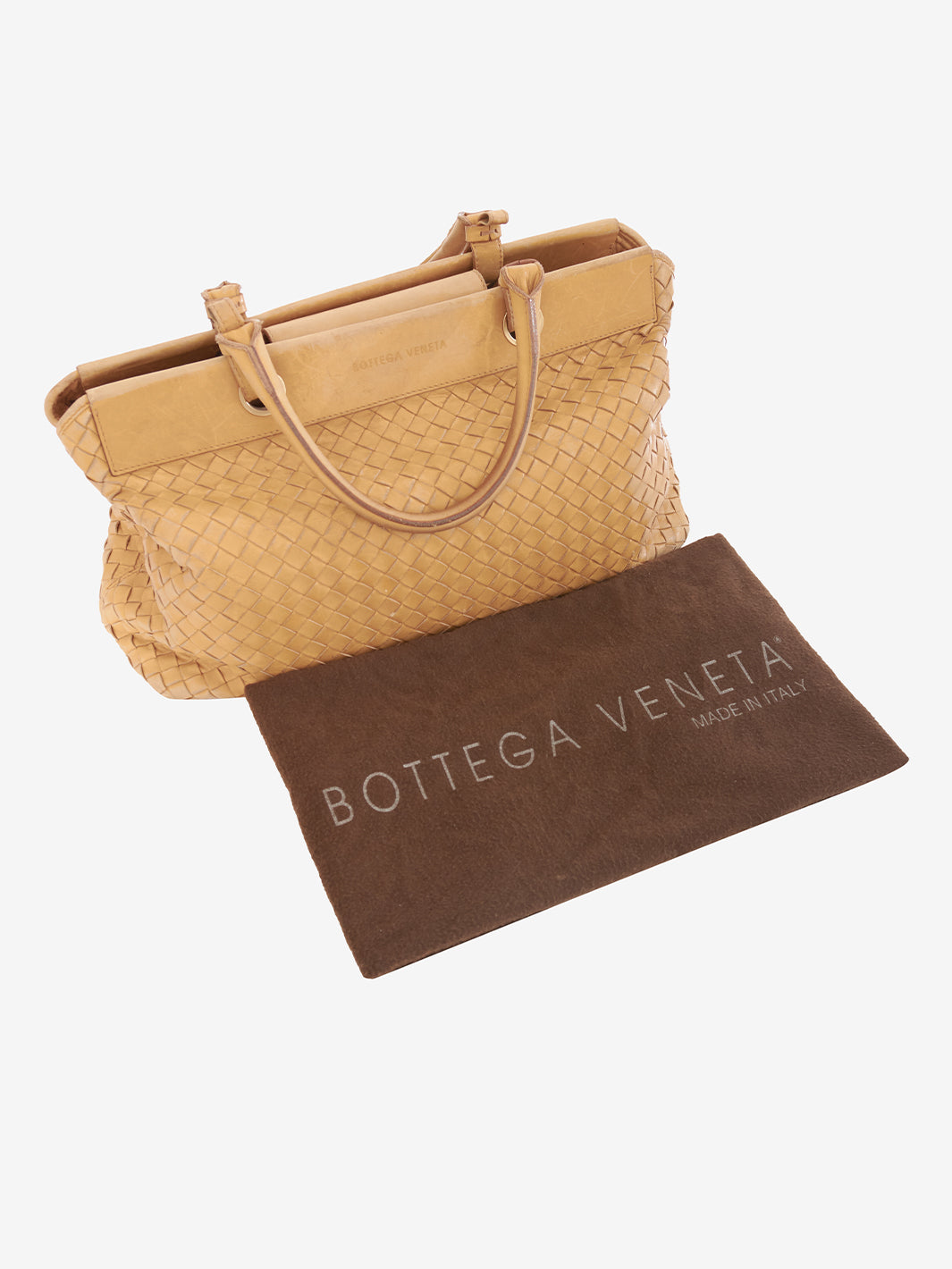 Bottega Veneta Beige Leather Bag