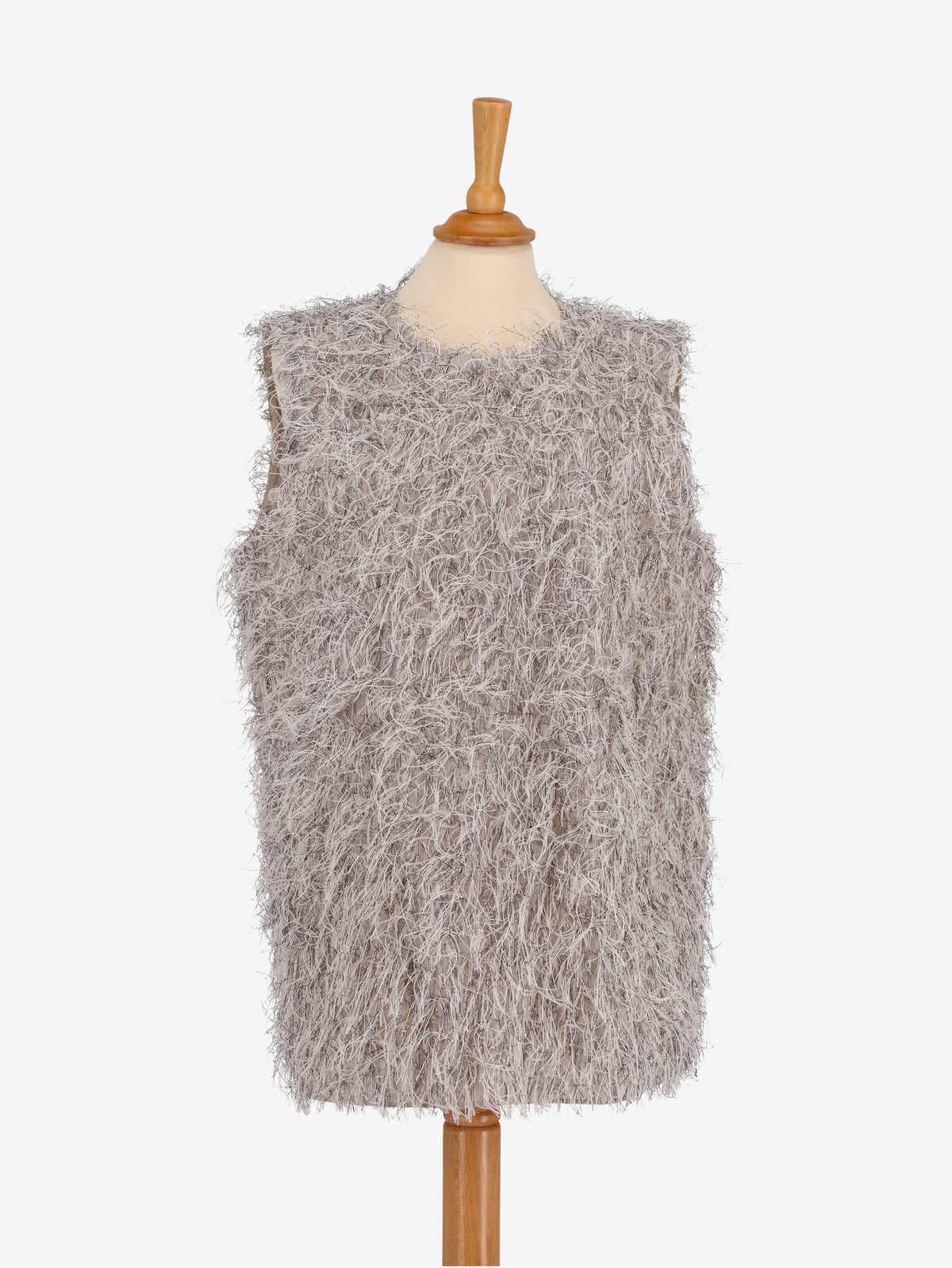 Brunello Cucinelli Lurex Fringe Top WCV241010340  Brunello Cucinelli 