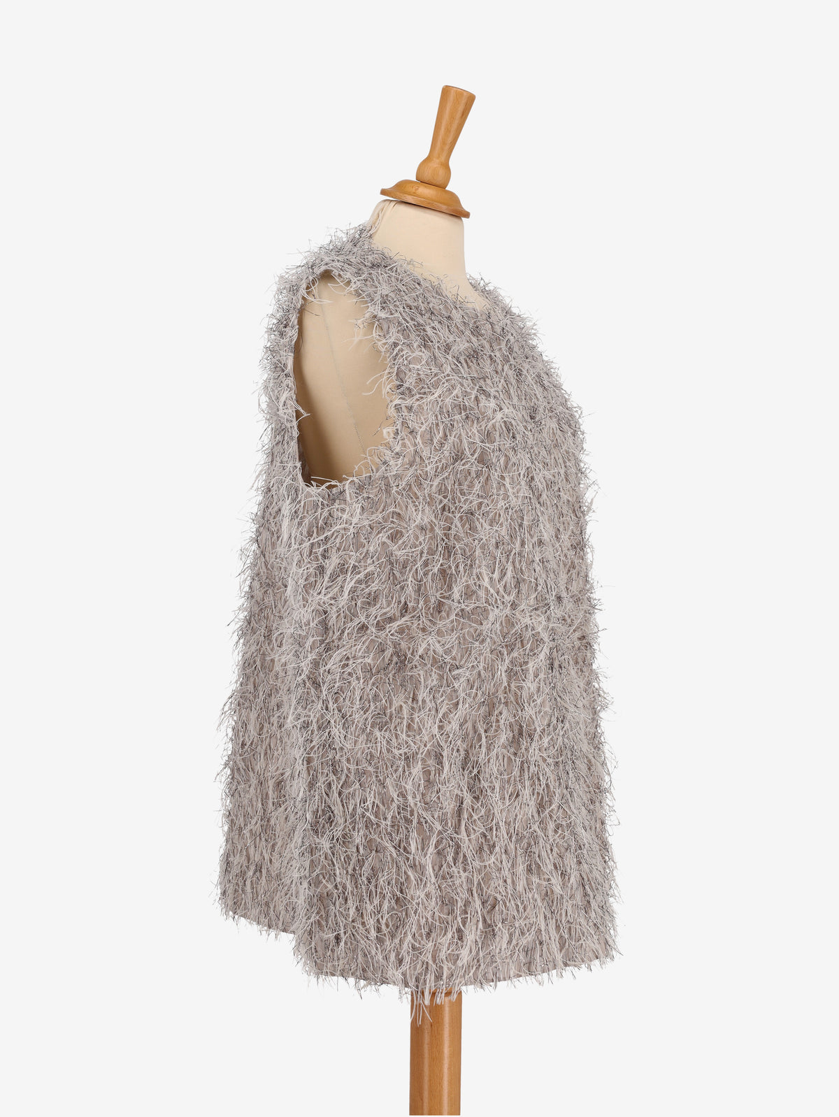 Brunello Cucinelli Lurex Fringe Top WCV241010340  Brunello Cucinelli 