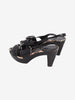 Burberry Vintage Wood-Heel Sandals with Check Footbed W28926.4  Burberry 