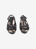 Burberry Vintage Wood-Heel Sandals with Check Footbed W28926.4  Burberry 