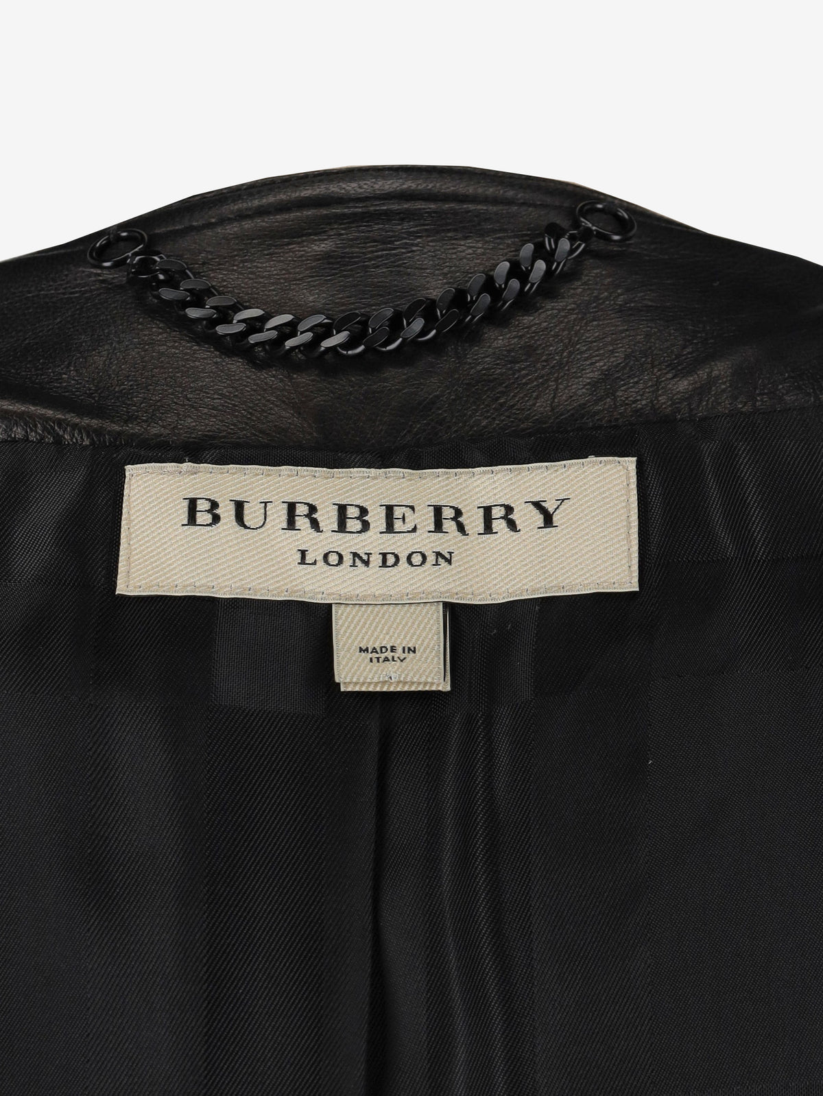 Burberry Leather Jacket with Shoulder Button Detail W7426.13  Burberry 