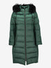 Vintage Green Puffer Coat with Fur-Trim Hood CVM26.6.132  Caractēre 