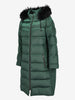 Vintage Green Puffer Coat with Fur-Trim Hood CVM26.6.132  Caractēre 