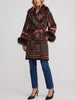 Carlo Tivoli Southwestern-Inspired Woven Coat CVM26.22.69  Vintage 