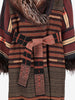 Carlo Tivoli Southwestern-Inspired Woven Coat CVM26.22.69  Vintage 