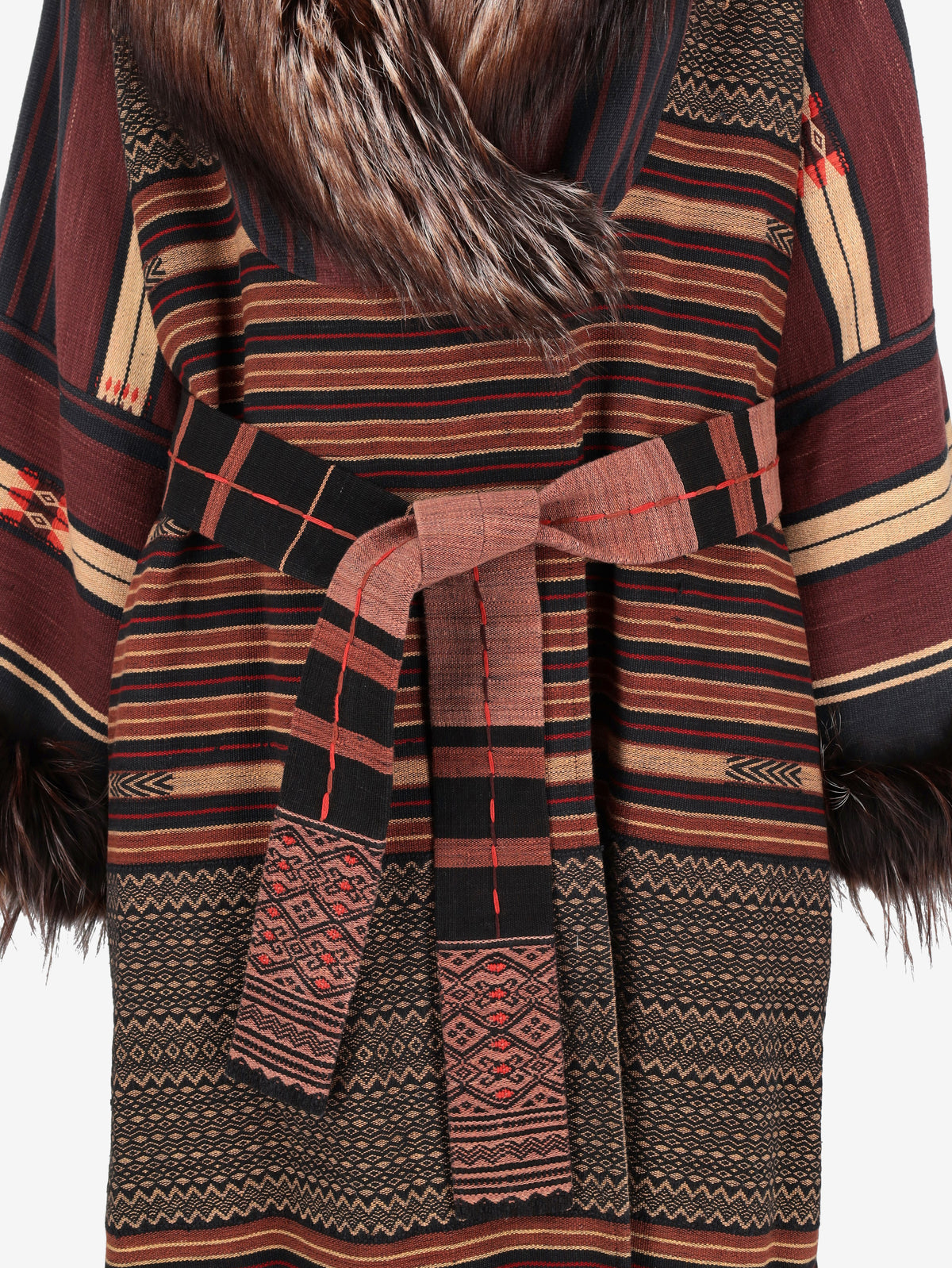 Carlo Tivoli Southwestern-Inspired Woven Coat CVM26.22.69  Vintage 