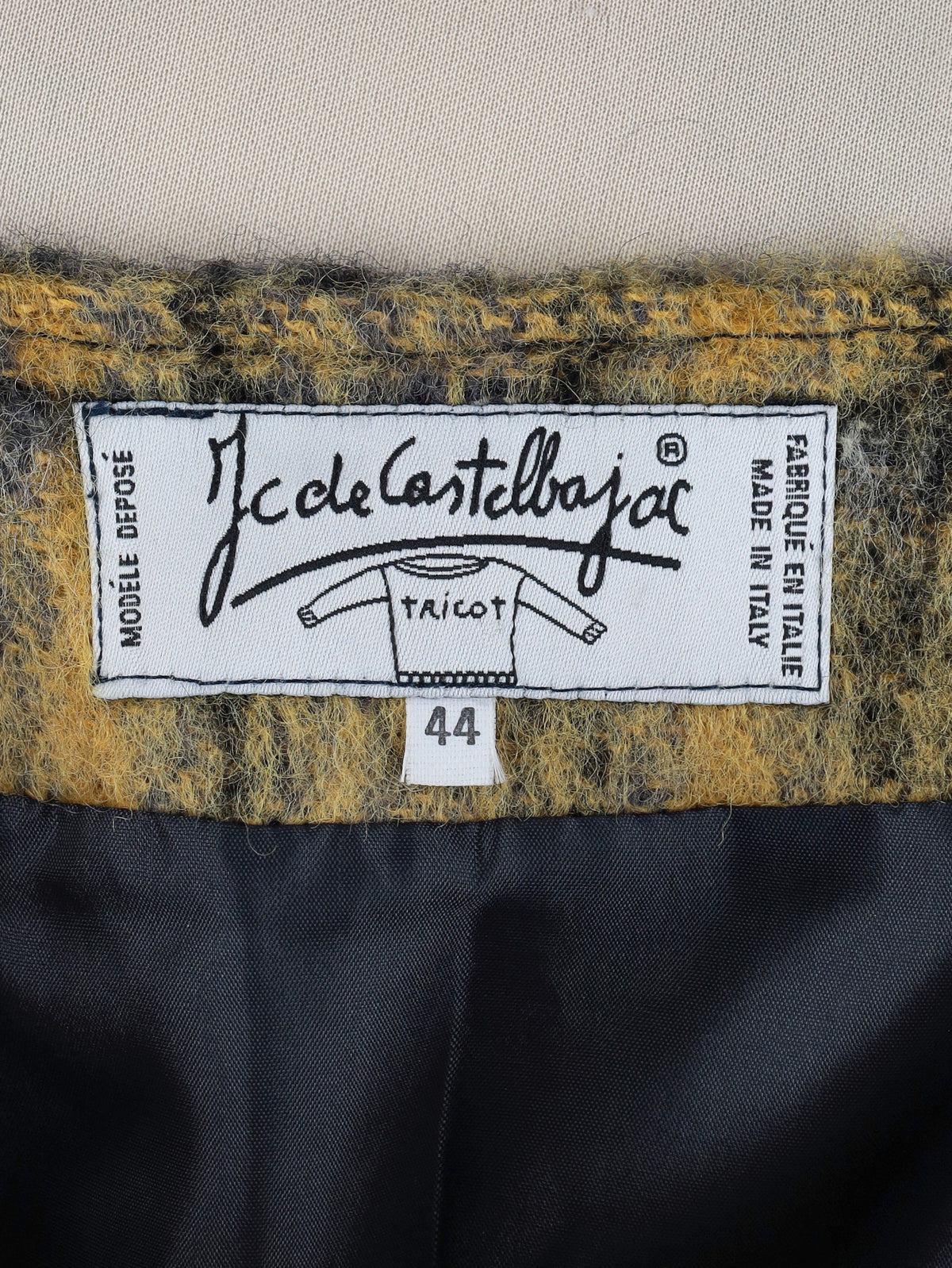 JC de Castelbajac Wool Sweater and Mini Skirt Set MR7526.3  Vintage 