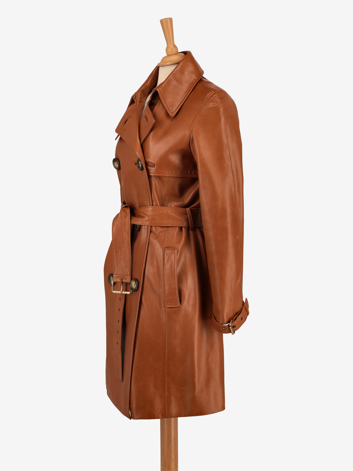 Celine Leather Trench Coat MR161024.19  Celine 