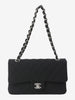 Chanel Timeless Classic Bag In Black Quilted Canvas