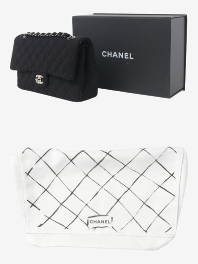 Chanel Timeless Classic Bag In Black Quilted Canvas