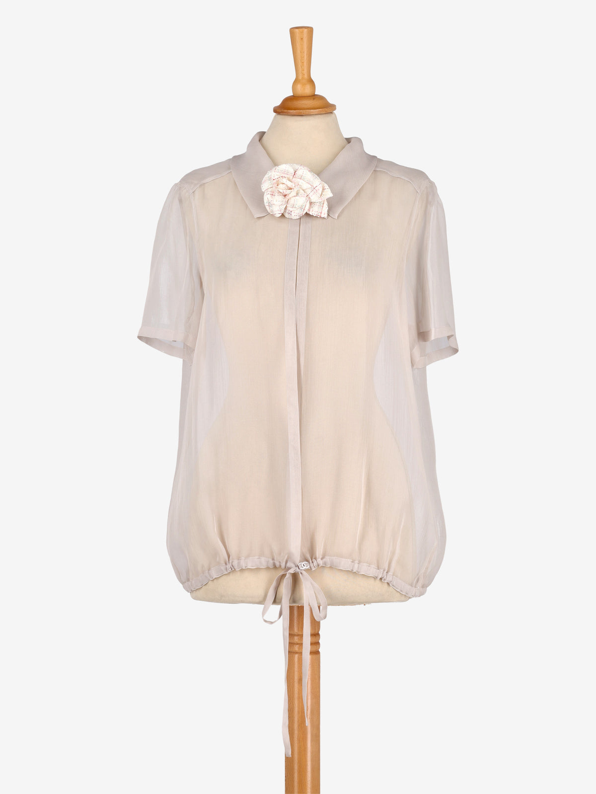 Chanel Silk Shirt With Camelia - 00s