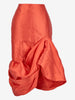 Vintage Midi Skirt with Sculptural Twisted Hem W191026.7  Chiara perrot 