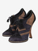 Christian Dior Fall 2011 Patchwork Suede Oxford Heel Boots CVB26.8.1  Christian Dior 