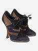 Christian Dior Fall 2011 Patchwork Suede Oxford Heel Boots CVB26.8.1  Christian Dior 