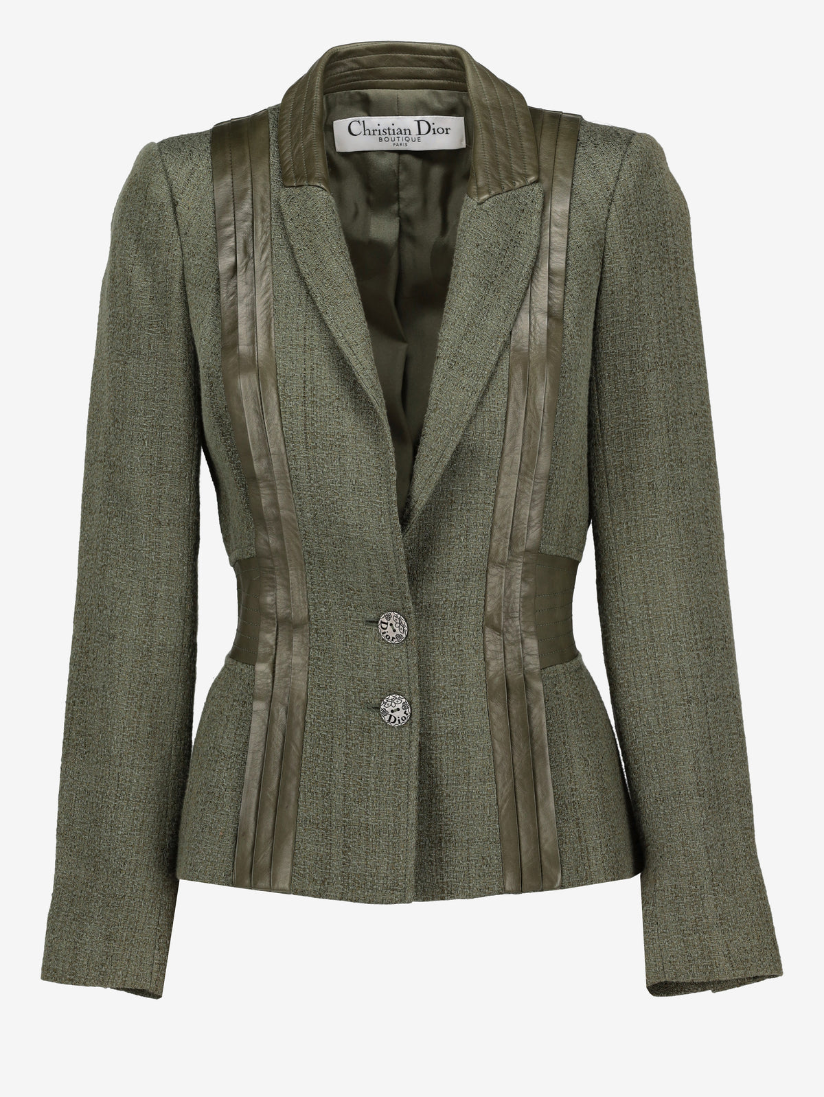 Christian Dior Blazer Jacket with Leather Inserts W7426.22  Christian Dior 