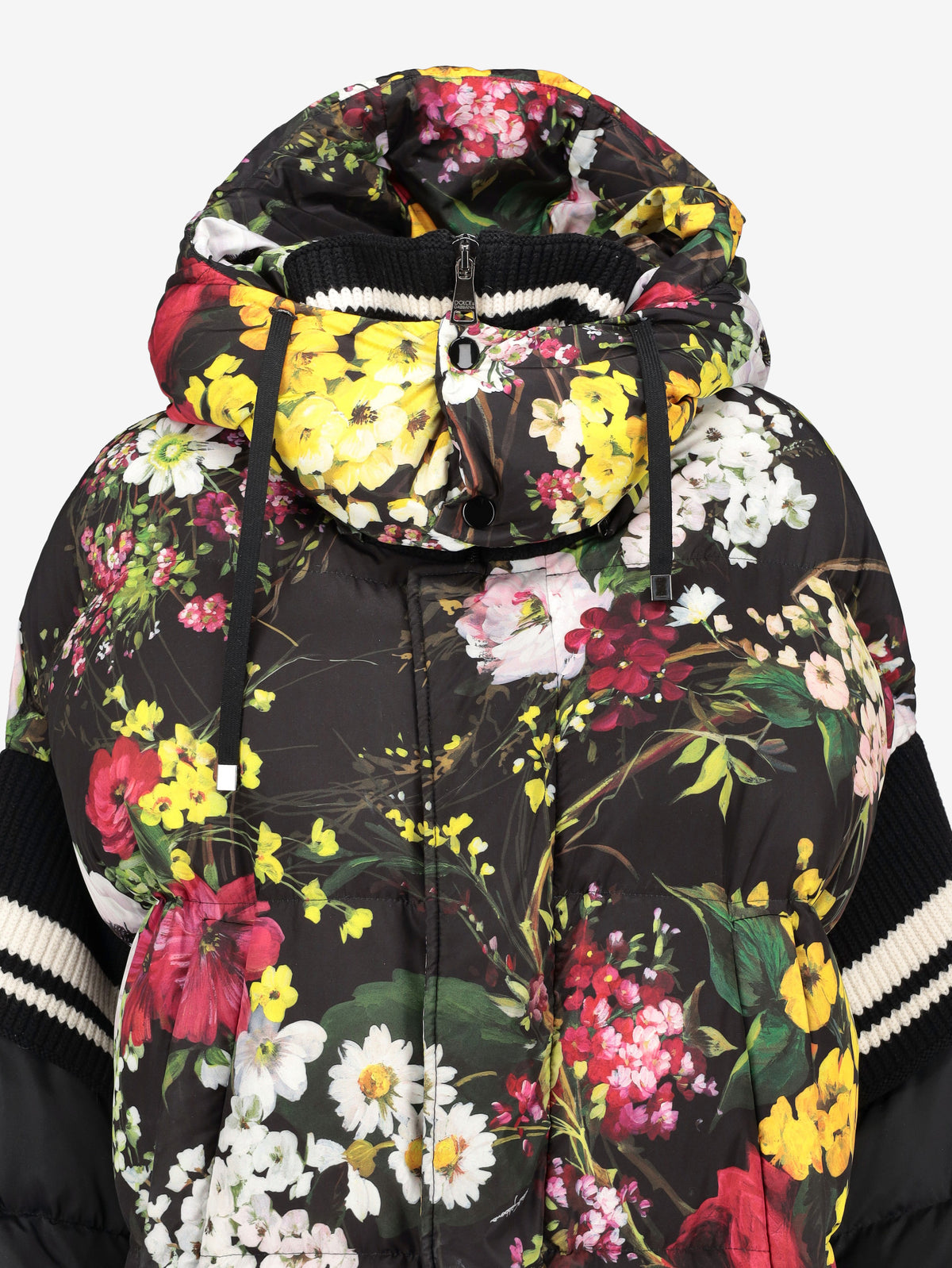Dolce & Gabbana Oversized Floral Print Puffer Coat CVM26.22.10  Dolce & Gabbana 