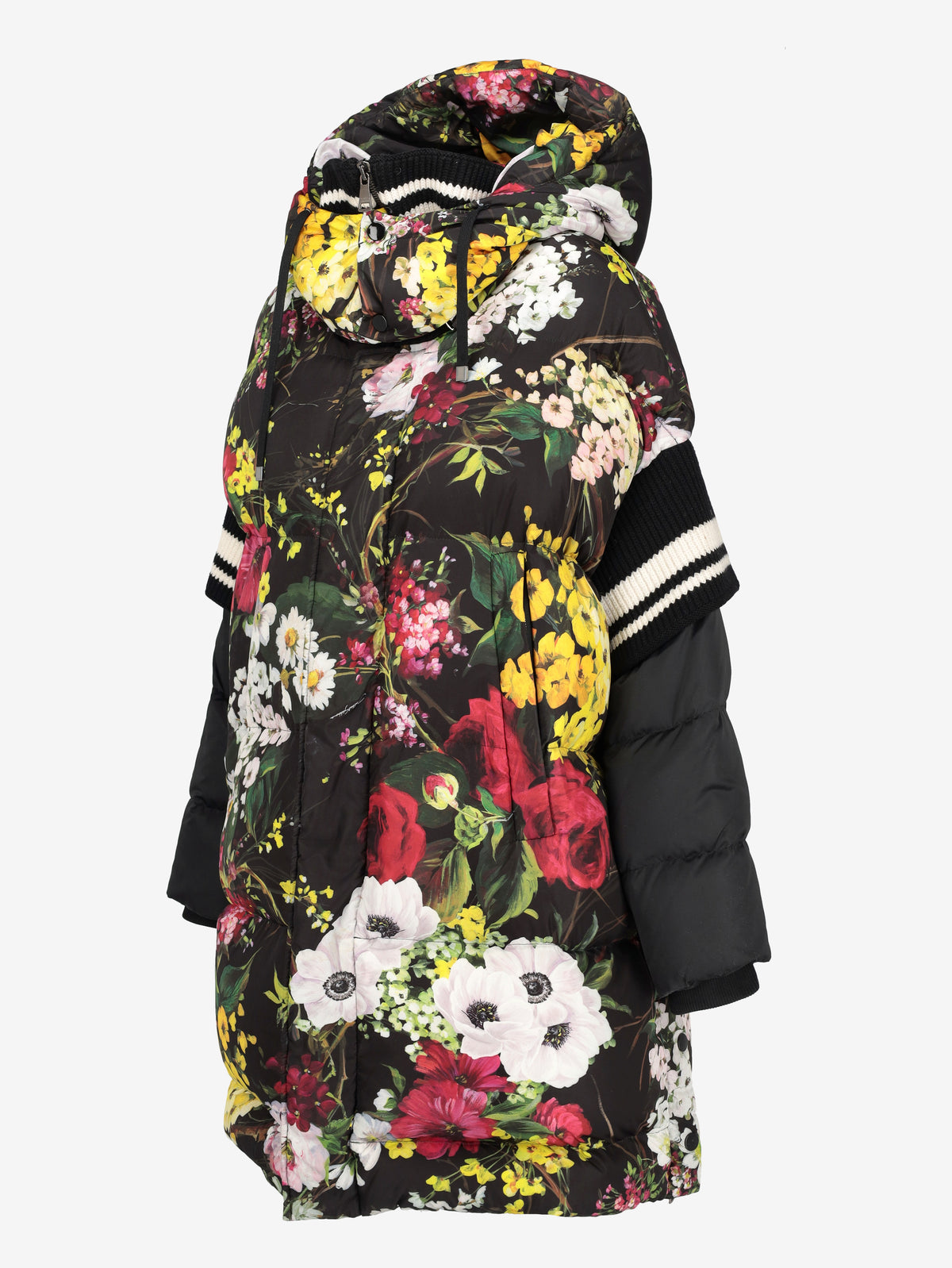 Dolce & Gabbana Oversized Floral Print Puffer Coat CVM26.22.10  Dolce & Gabbana 