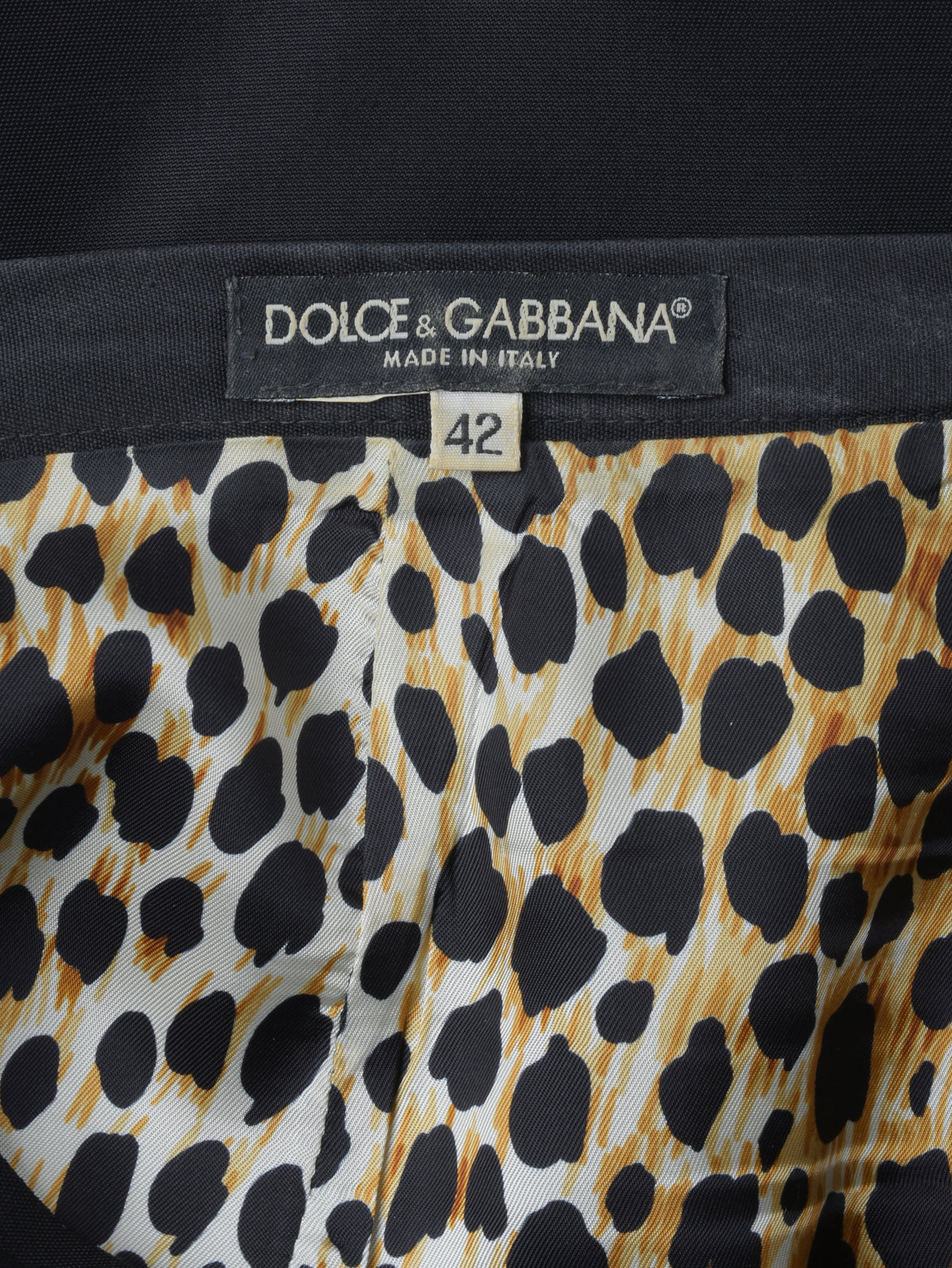 Dolce &amp; Gabbana 黑色中长半身裙