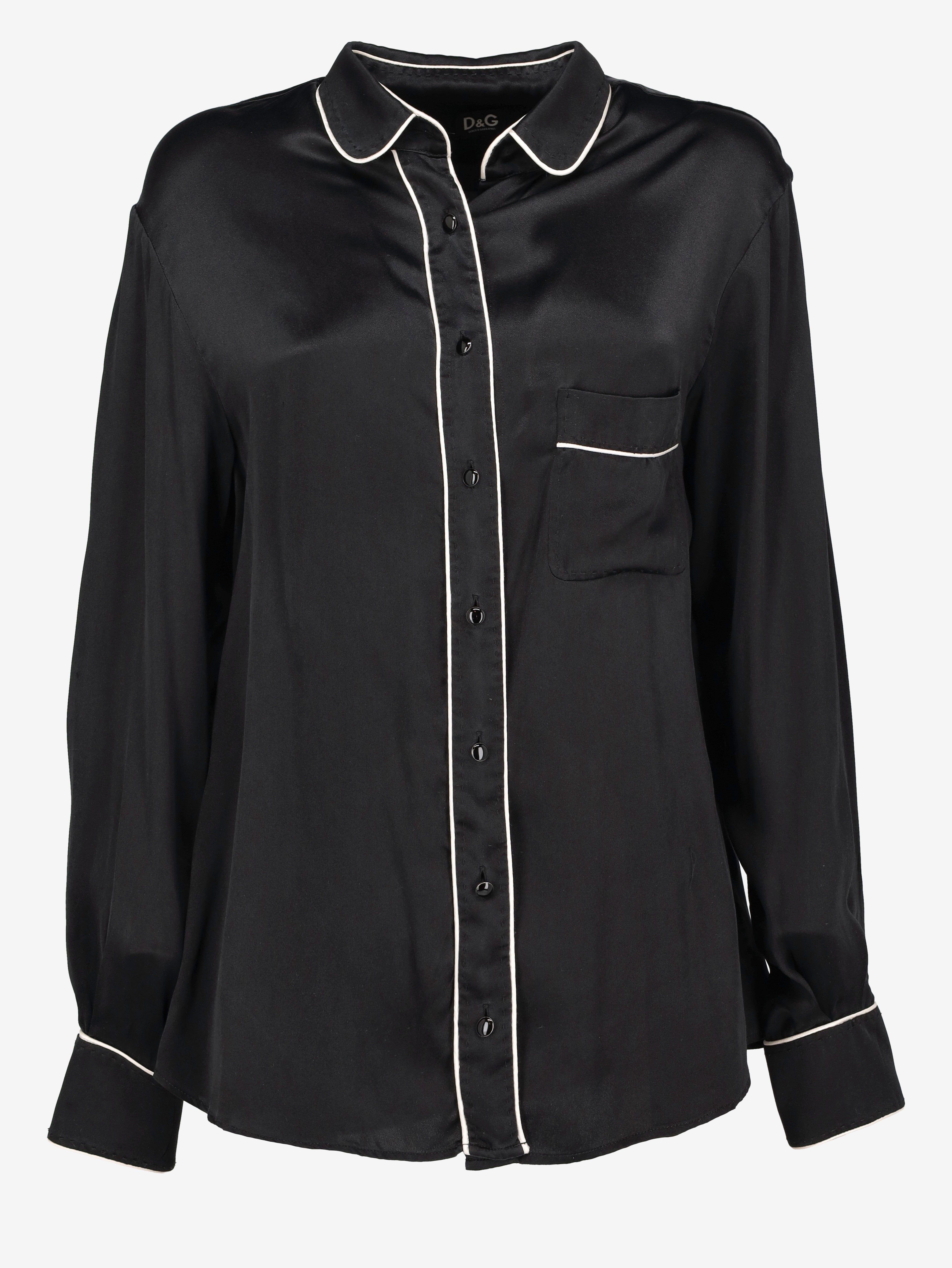 Dolce & Gabbana Western-Style Silk Shirt
