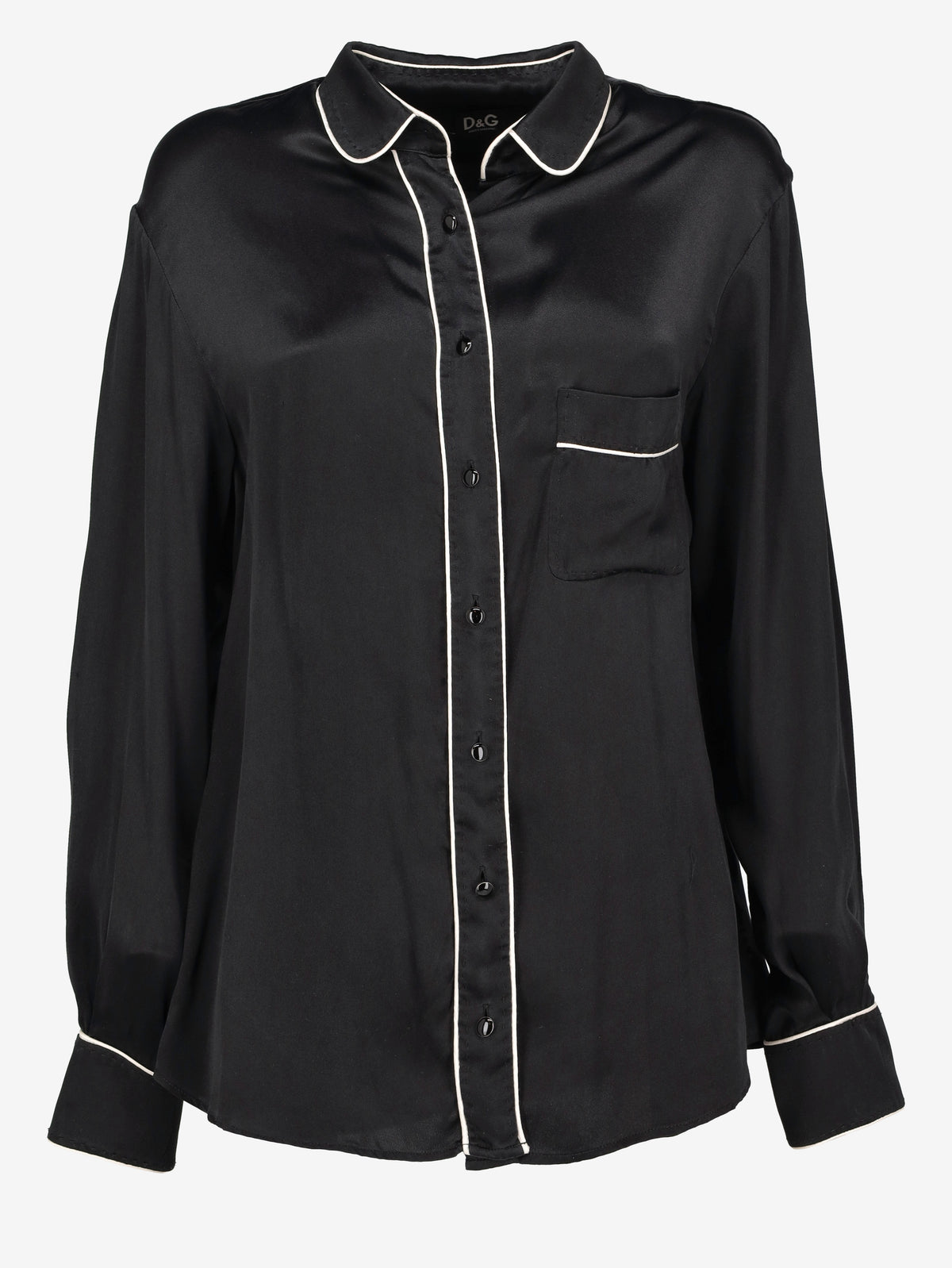 Dolce & Gabbana Western-Style Silk Shirt CVB26.47.10  Dolce & Gabbana 