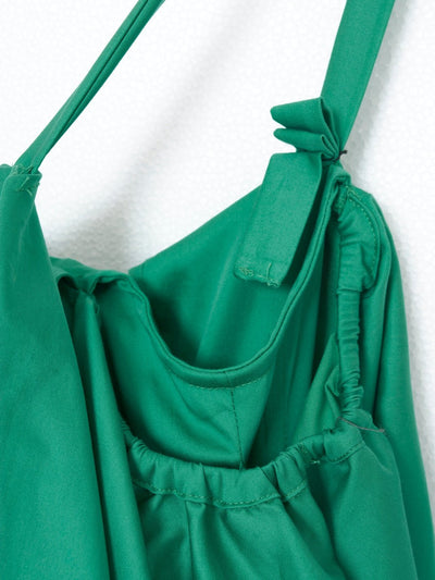 Y2K Alessandro De Benedetti green evening dress with ruffles