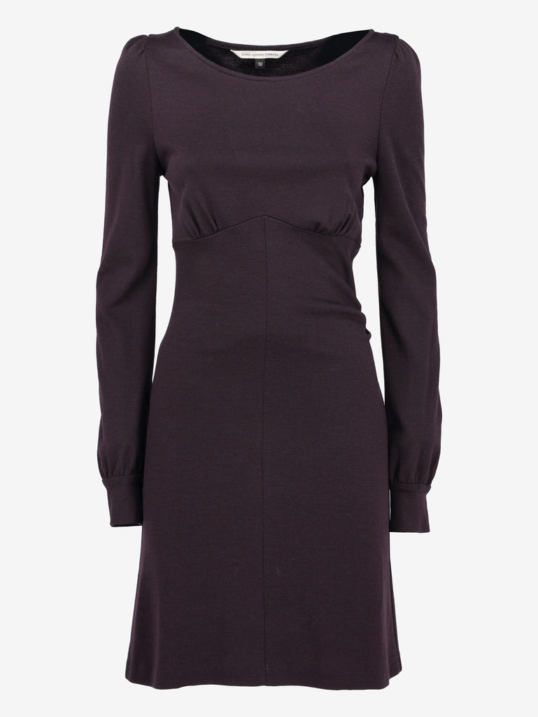 Diane von Furstenberg Long-Sleeve Wool Mini Dress CVB20.47.20  Diane Von Furstenberg 