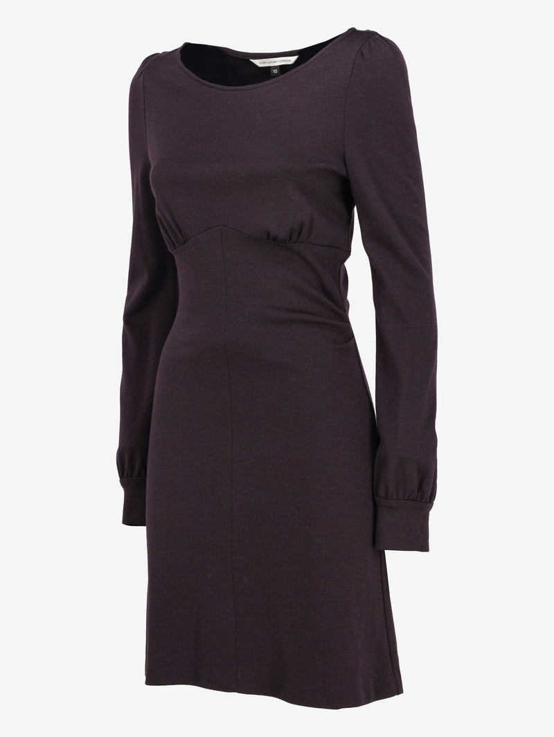 Diane von Furstenberg Long-Sleeve Wool Mini Dress CVB20.47.20  Diane Von Furstenberg 
