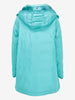 Vintage Teal Blue Puffer Coat with Real Fur Inserts CVM26.6.125  Diego m 