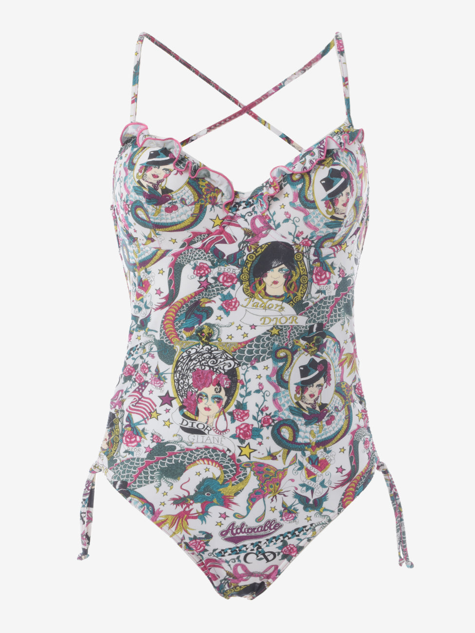 Christian Dior Gypsy Print Swimsuit -'00s