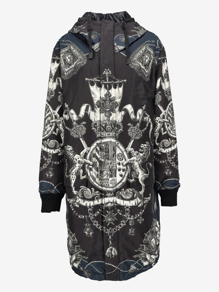 Dolce & Gabbana Monogram Print Long Parka CVM26.22.57  Dolce & Gabbana 