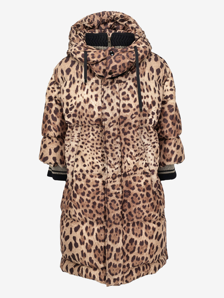 Dolce & Gabbana Leopard Print Puffer Coat CVM26.6.131  Dolce & Gabbana 