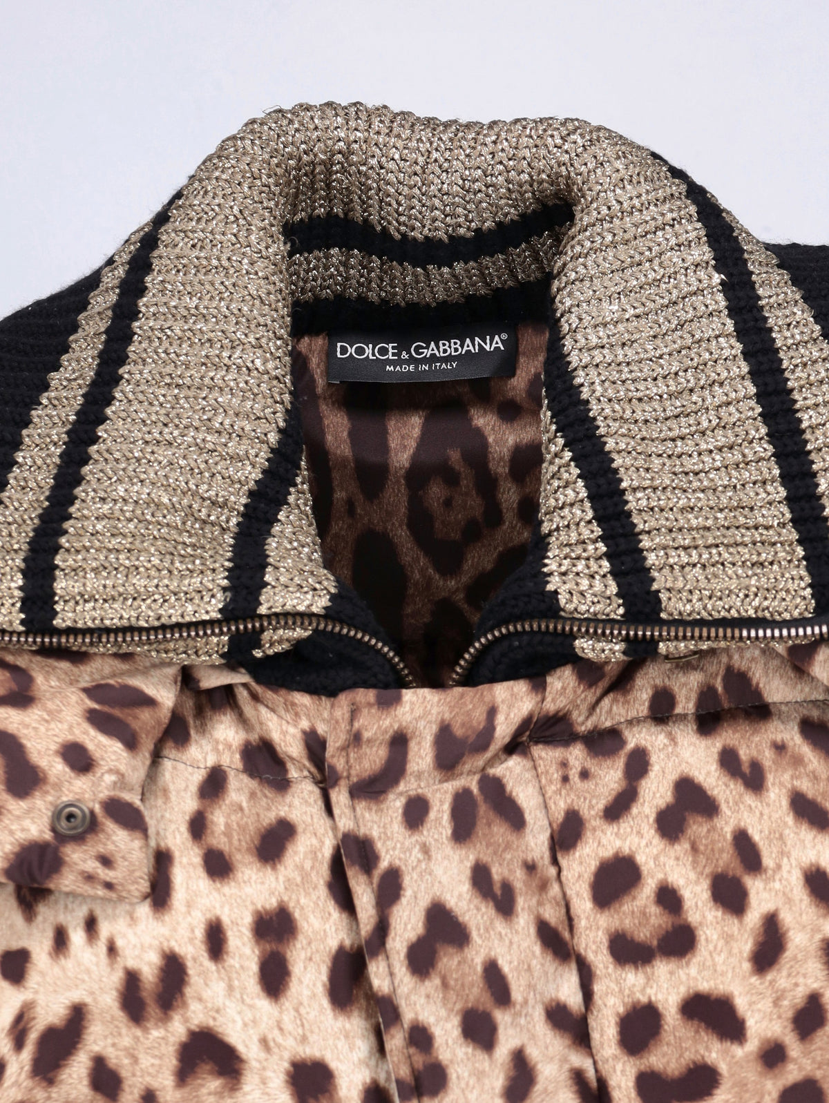 Dolce & Gabbana Leopard Print Puffer Coat CVM26.6.131  Dolce & Gabbana 