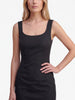 Dolce & Gabbana Black Glossy Midi Dress W191026.31  Dolce & Gabbana 