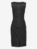 Dolce & Gabbana Black Glossy Midi Dress W191026.31  Dolce & Gabbana 