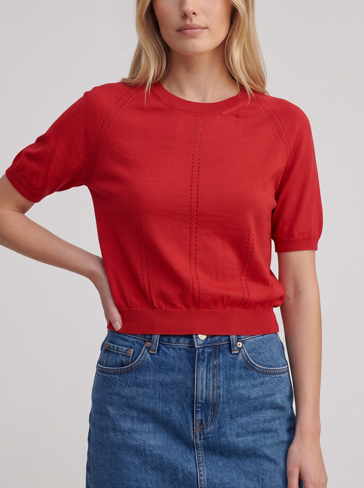 Dolce & Gabbana Silk Knitted Top W7926.2  Dolce & Gabbana 
