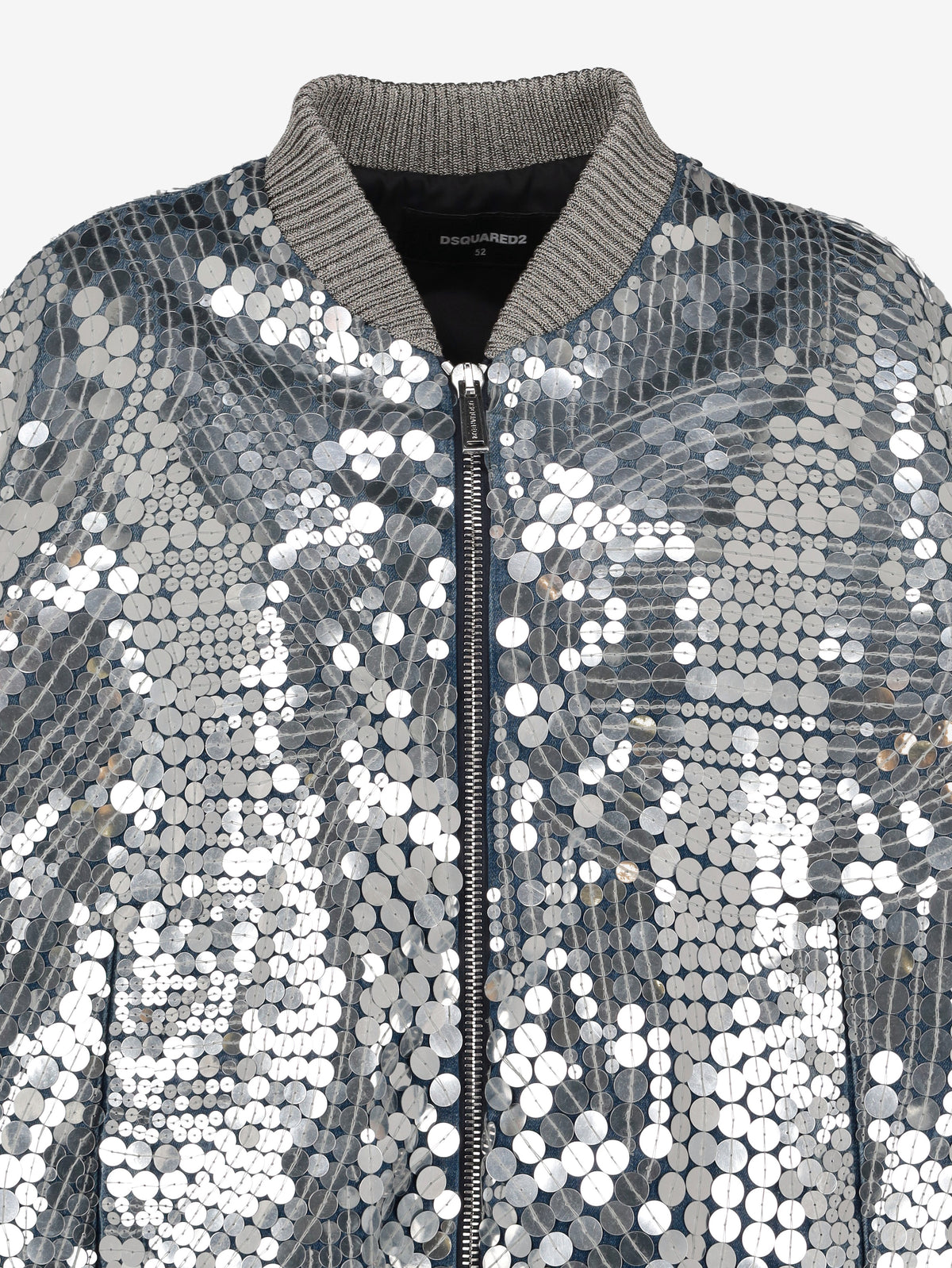 Dsquared2 Silver Supernova 80's Bomber Jacket CVM26.23.20  Dsquared² 