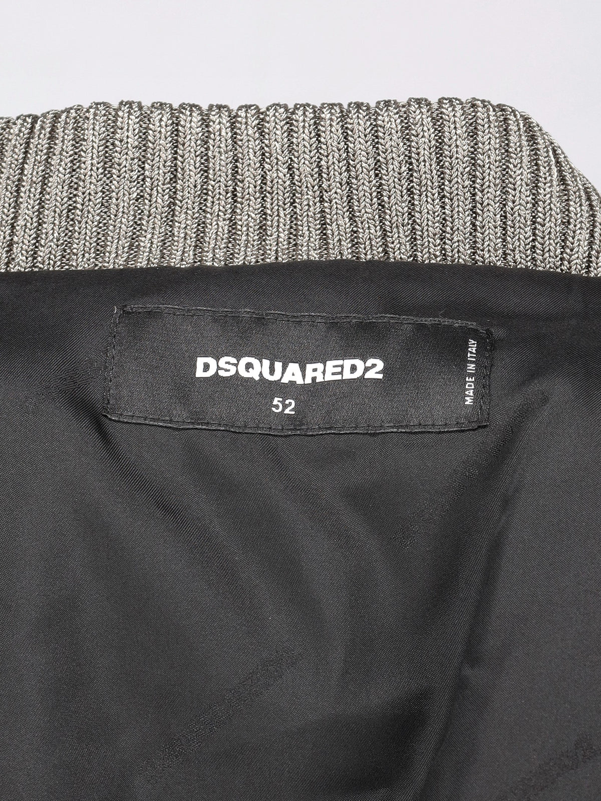 Dsquared2 Silver Supernova 80's Bomber Jacket CVM26.23.20  Dsquared² 
