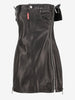 Dsquared2 "Misfits" Leather Strapless Dress CVM26.23.21  Dsquared² 