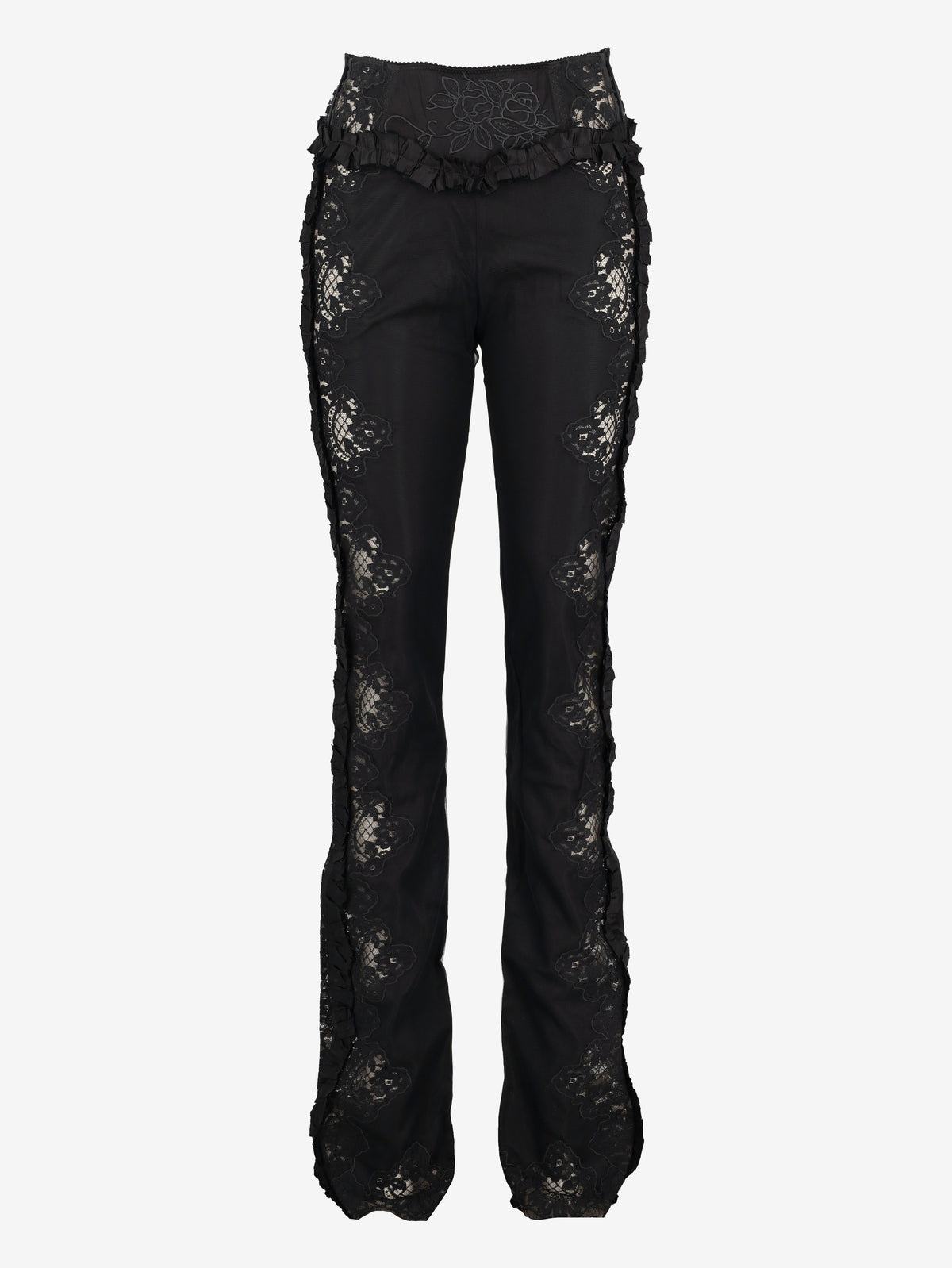 DSQUARED2 Black Lace-Panel Trousers CVM26.23.210  Dsquared² 