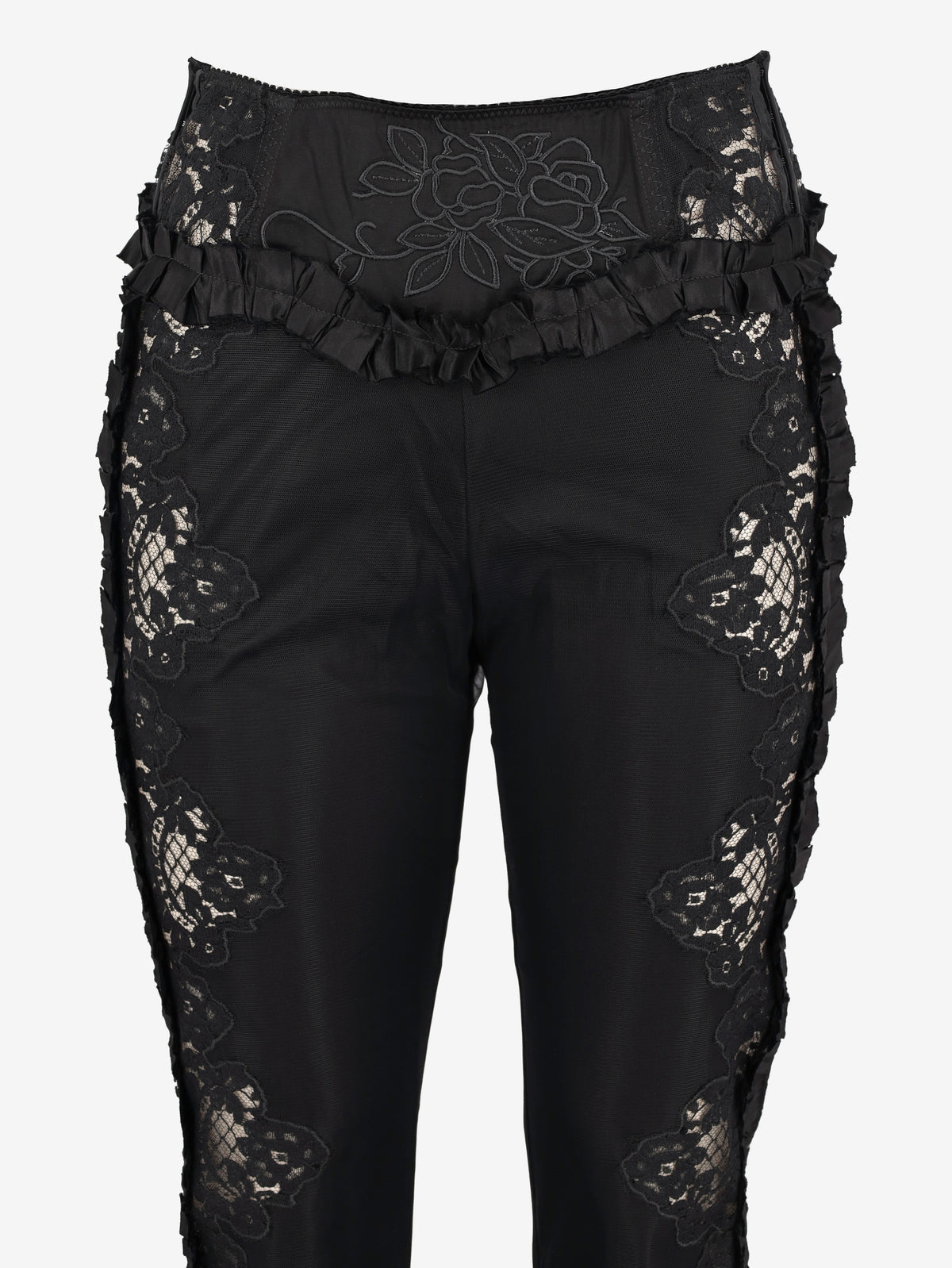 DSQUARED2 Black Lace-Panel Trousers CVM26.23.210  Dsquared² 