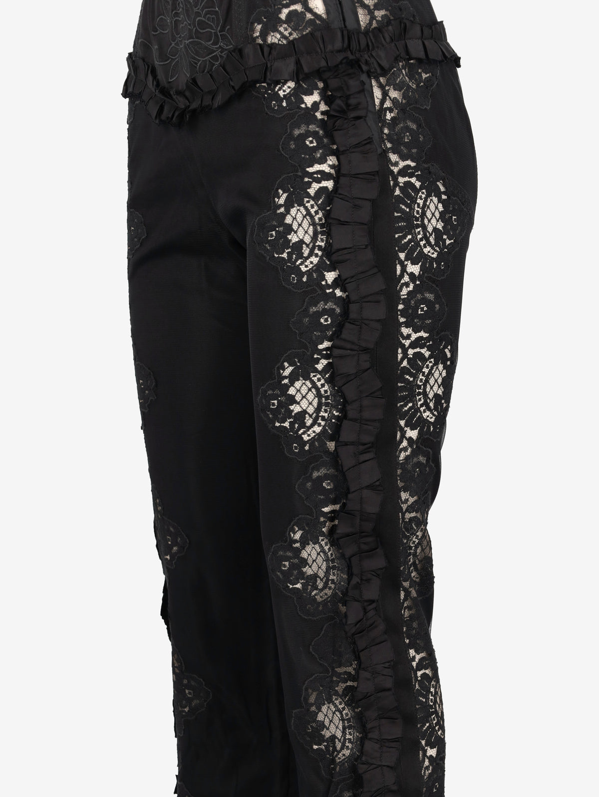 DSQUARED2 Black Lace-Panel Trousers CVM26.23.210  Dsquared² 