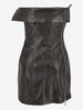 Dsquared2 "Misfits" Leather Strapless Dress CVM26.23.21  Dsquared² 