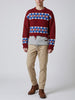 Dsquared2 Layered Knit Sweater with Snowflake Motif CVM26.23.81  Dsquared² 