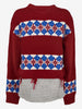 Dsquared2 Layered Knit Sweater with Snowflake Motif CVM26.23.81  Dsquared² 
