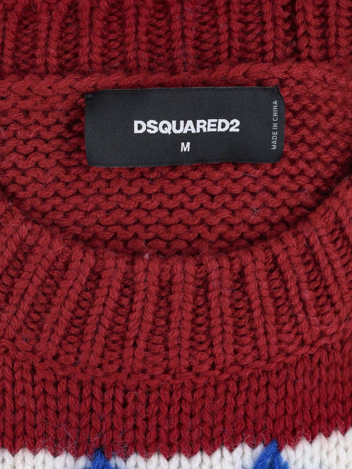 Dsquared2 Layered Knit Sweater with Snowflake Motif CVM26.23.81  Dsquared² 